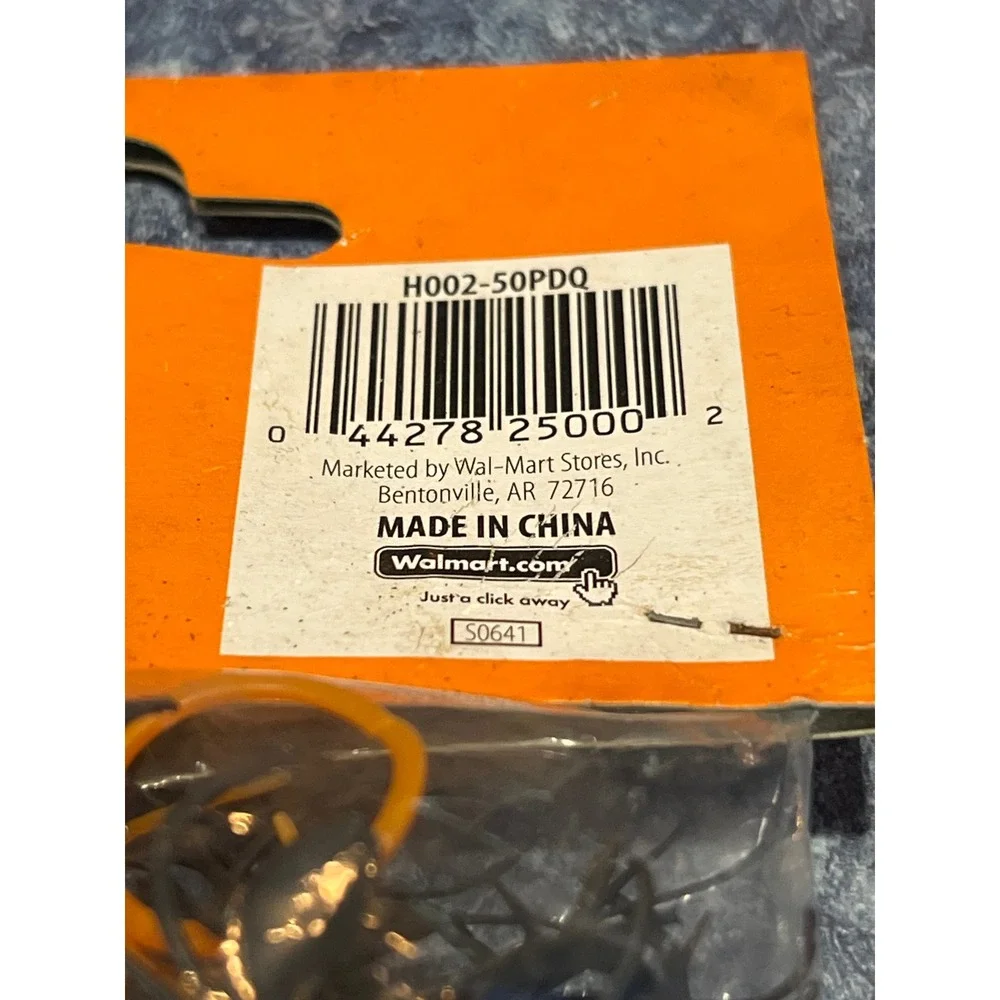 Walmart Halloween Spider Rings Assorted Purple Orange Black Yellow 50 Count